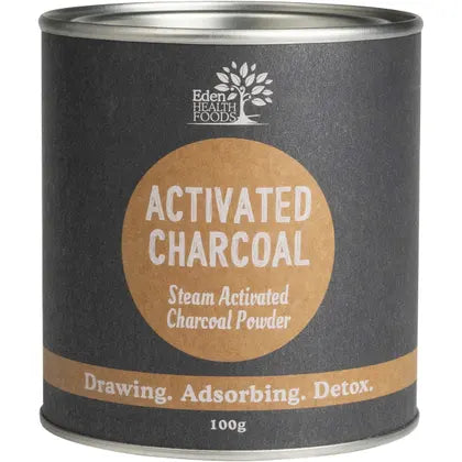 Eden Health Foods Activated Charcoal Steam Activated Charcoal Powder 100g