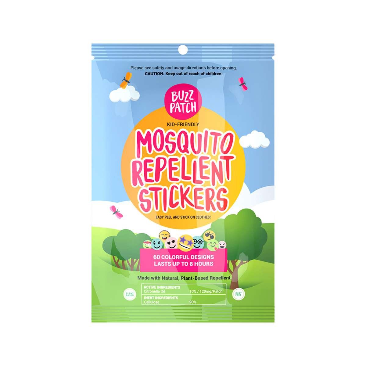 Buzz Patch Mosquito Repellent Stickers 60pk