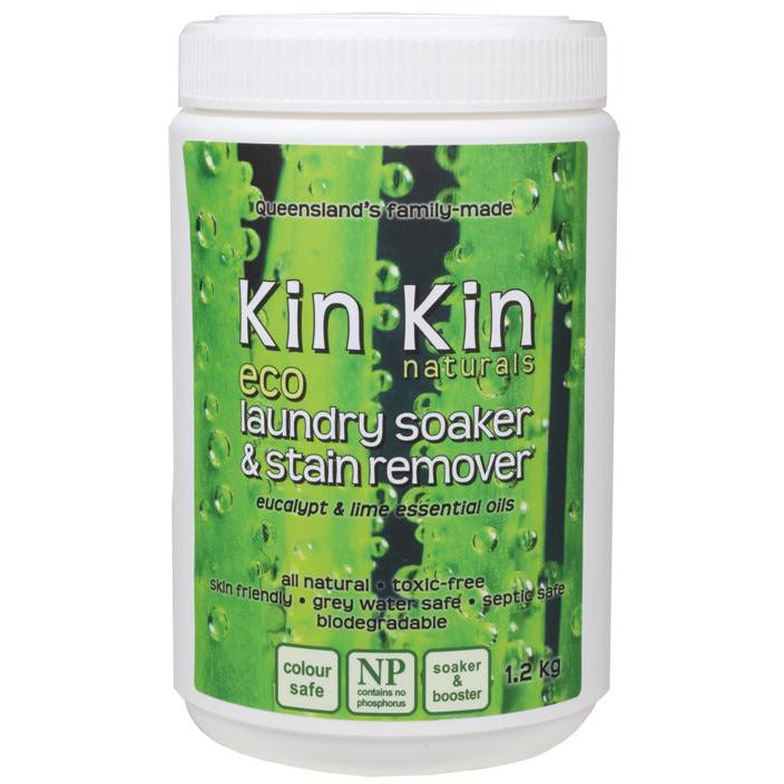 KIN KIN NATURALS Laundry Soaker & Stain Remover Lime & Eucalypt 1.2kg