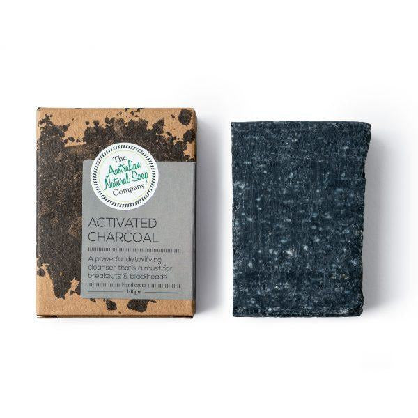THE AUST. NATURAL SOAP CO Face Soap Bar Activated Charcoal 100g
