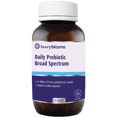 Henry Blooms Daily Probiotic Broad Spectrum 60 Capsules