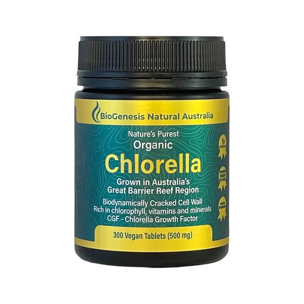 BioGenesis Natural Australia Nature's Purest Organic Chlorella 500mg 300t
