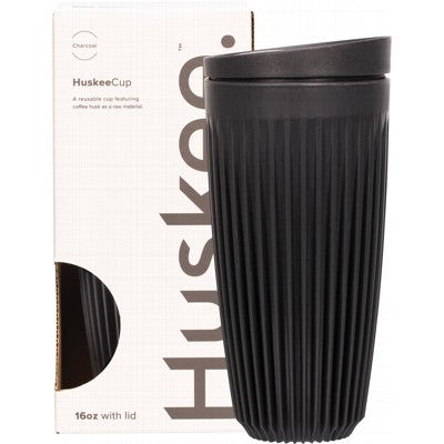 Huskee Reusable Coffee Cup Charcoal 16oz