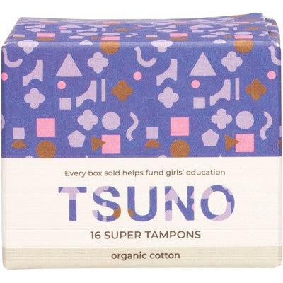 TSUNO Organic Cotton Tampons  Super 16