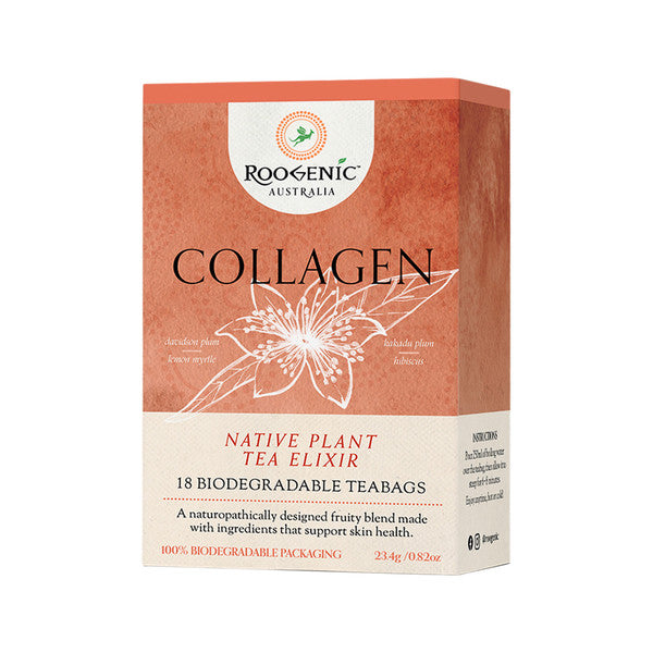 Roogenic Australia Collagen (Native Plant Tea Elixir) x 18 Tea Bags