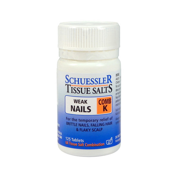 Martin & Pleasance Schuessler Tissue Salts Comb K (Weak Nails) 125t