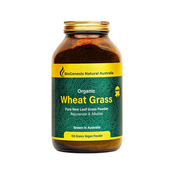 BioGenesis Natural Australia (Glass) Organic Wheat Grass Powder 150g