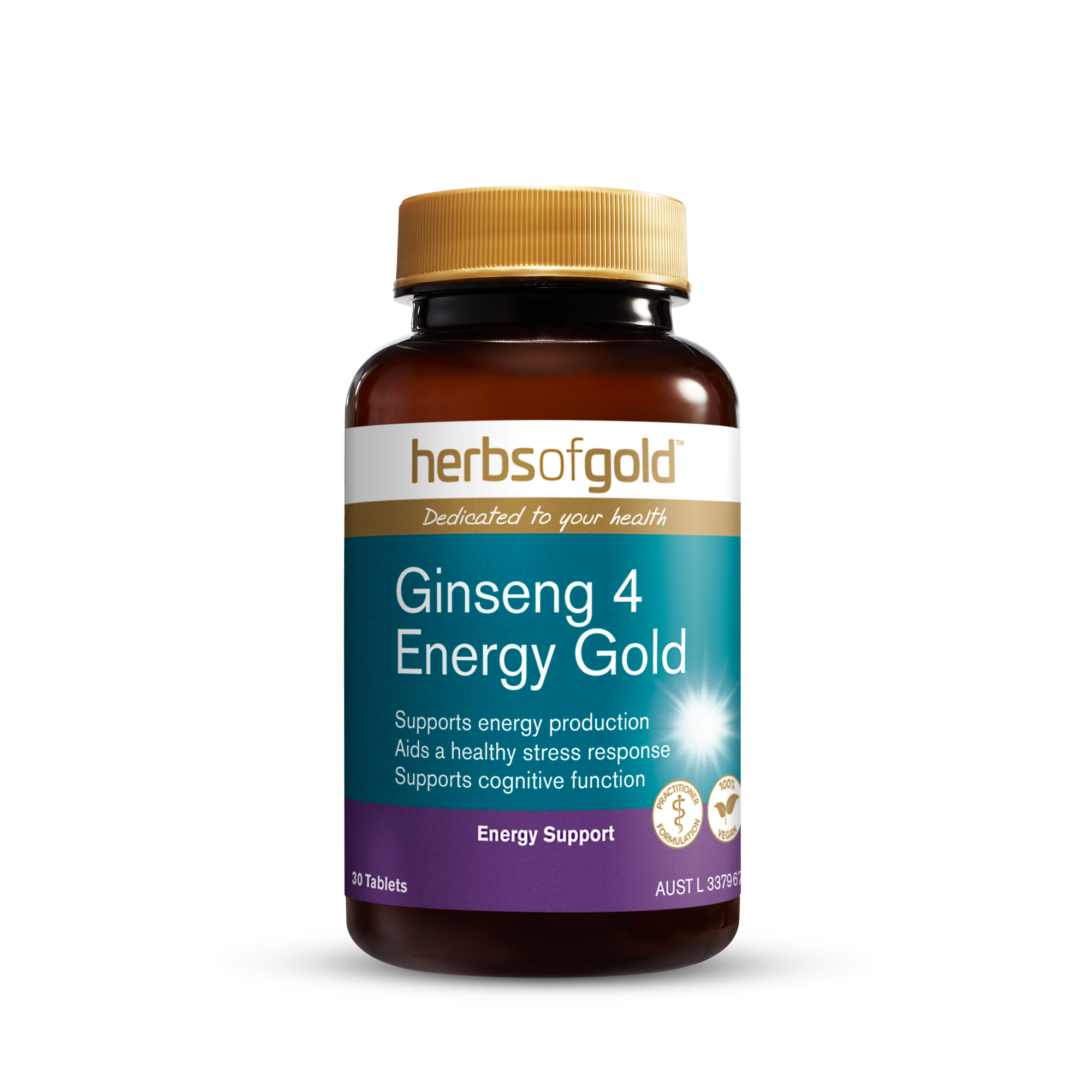 Herbs of Gold Ginseng 4 Energy Gold 30t