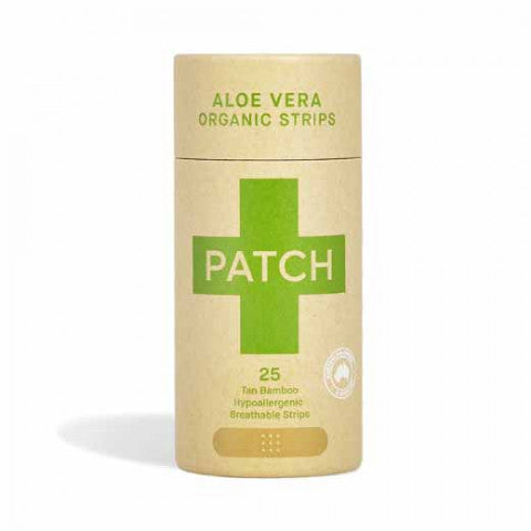 PATCH Adhesive Bamboo Strip Bandages  Aloe Vera - Burns & Blisters