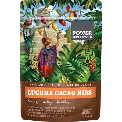 Power Super Foods Lucuma Cacao Nibs 200g
