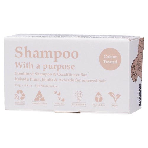 Shampoo With A Purpose - Colour Treated Shampoo & Conditioner Bar (135g)